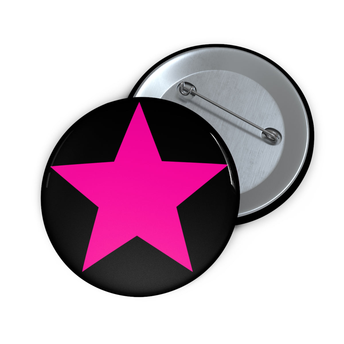Black + Pink Star Pin